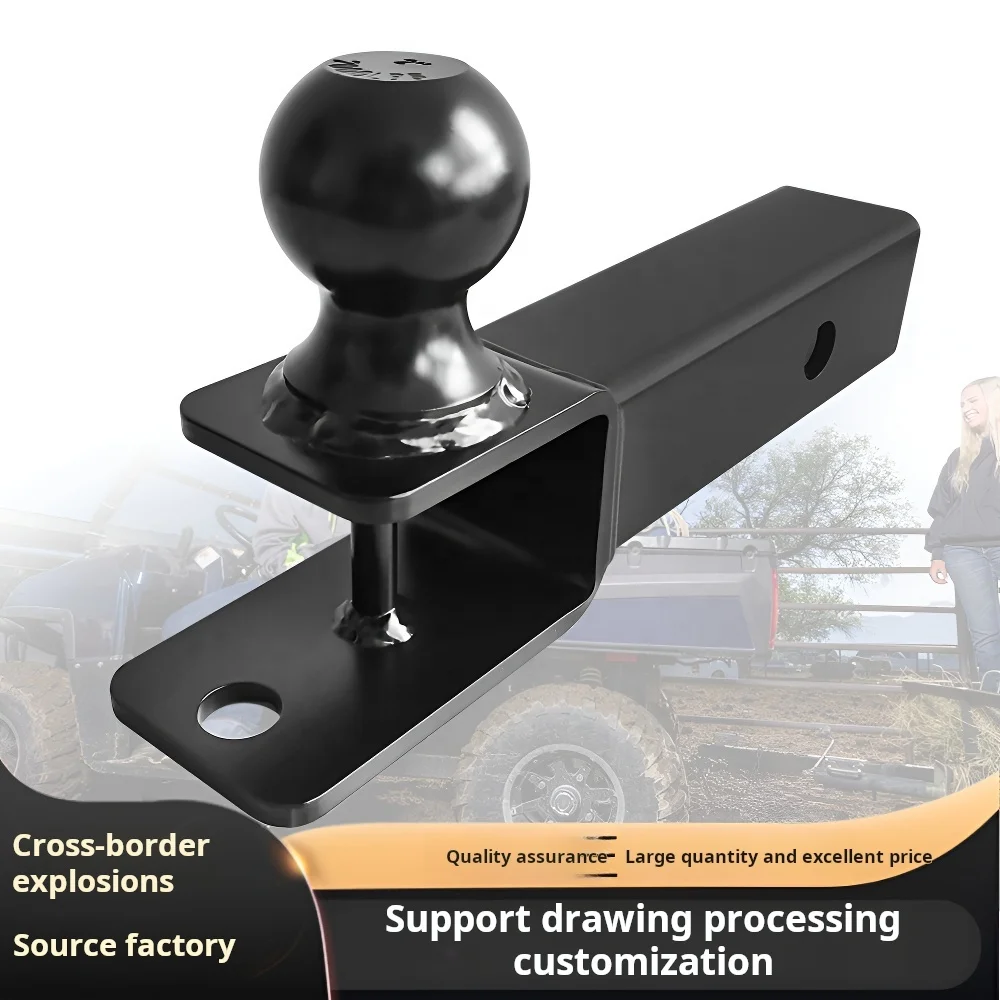 UTV rear ATV towing square mouth 2-inch Heavy duty  Adjustable Trailer Hitch Ball Mount towinghitch receiver