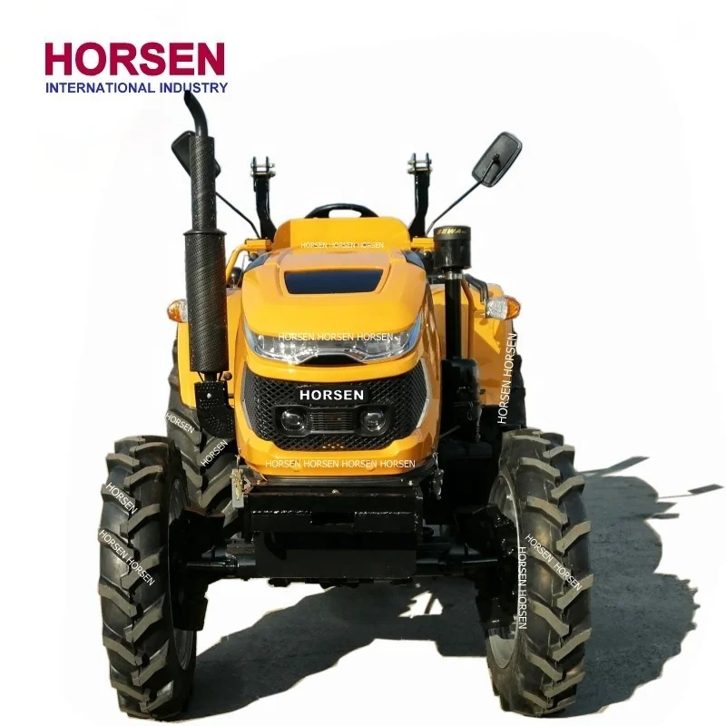Трактор HORSEN 4wd 80 л.с. 90 904 сельскохозяйственные КОЛЕСНЫЕ ТРАКТОРЫ с кабиной переменного тока фронтальный погрузчик цена на продажу сделано в Китае