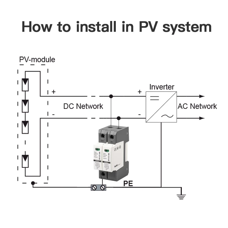 WRDZ Lightning Arrester DC 1000V 20KA 40KA SPD Discharge Current Surge Protector DC
