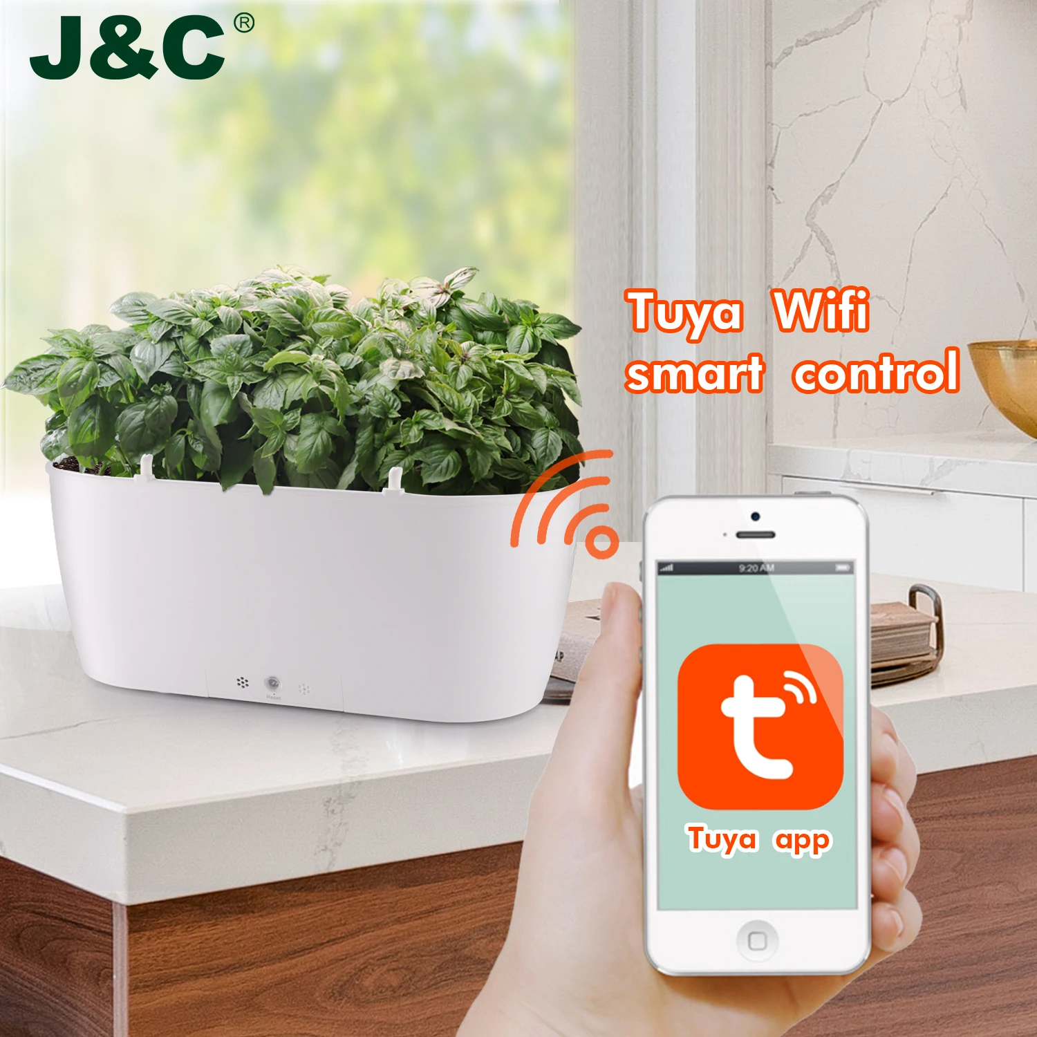 Indoor herb vegetable flower pot plant smart mini pot garden smart intelligent plant planter