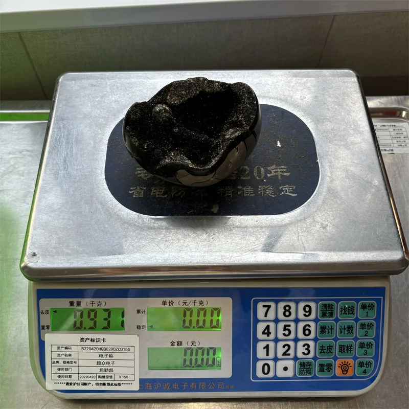 wholesale Natural Crystal Craft Black Druzy Geode Septarian Gemstone Heart Septarium Egg For Decoration