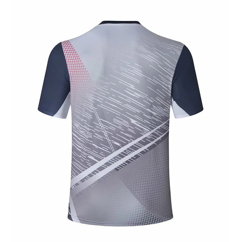 Custom printed men badminton clothing dry fast tennis wear polo shirt plus size padel wear sports apparel