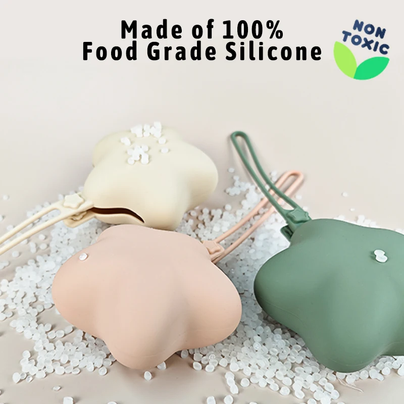 Durable Washable Multiple Pacifiers Holder Large Capacity Silicone Pacifier Holder