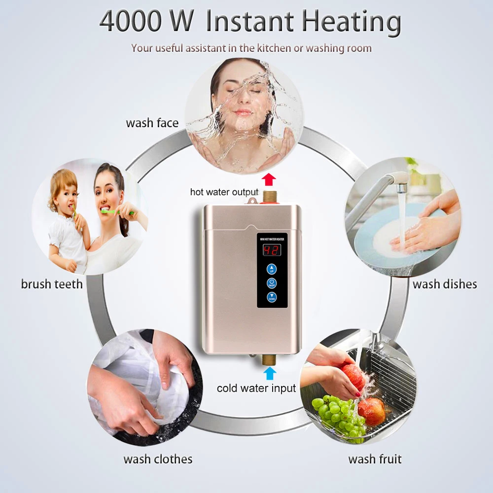 Golden Supplier Electric Kitchen Water Heater Undersink Water Boiler
