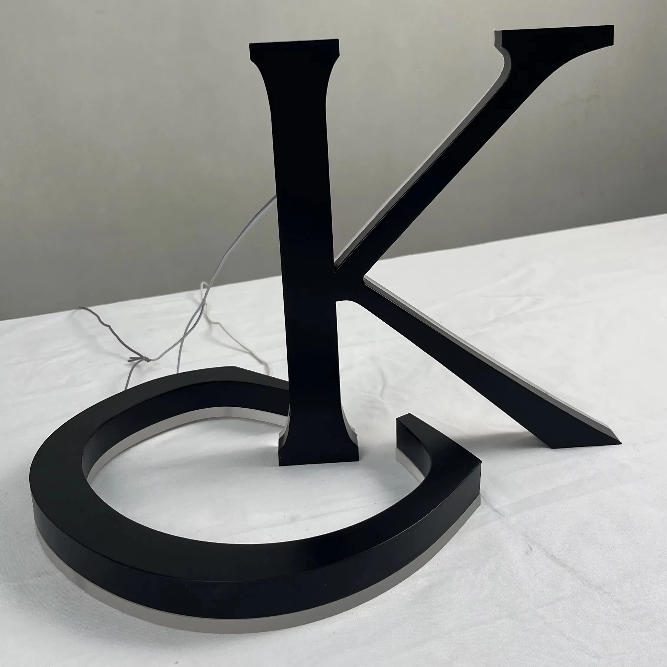 Custom LED Backlit Stainless Steel Letters | 3D Aluminum Letter Sign for Shops & Businesses