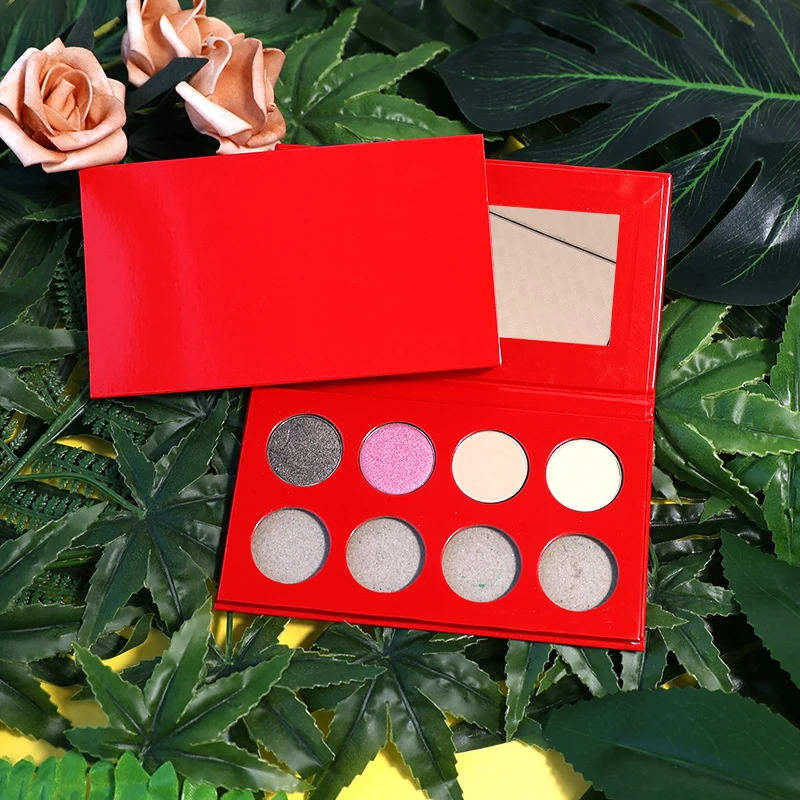 Wholesale DIY 8 Colors Private Label Eyeshadow Palette Pigment Makeup Palette Eyeshadow Custom Logo
