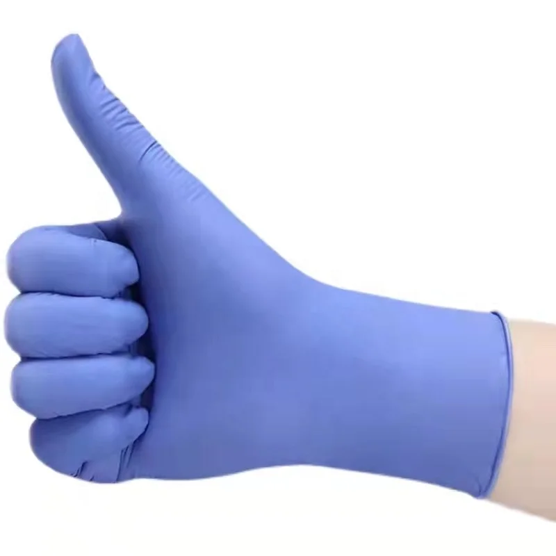 Best-selling manufacturer of tattoo beauty makeup powder free purple nitrile gloves