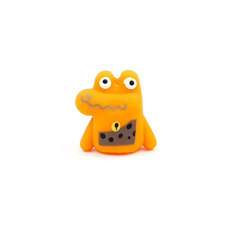Wholesale Frog Finger Puppets Plastic Animal Party Favor Promotion Gifts Rubber 6 Designs TPR Monster Finger Puppet