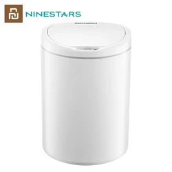 NINESTARS Waterproof Smart Induction Trash Can 10L Large Capacity Automatic Sensor Rubbish Bin
