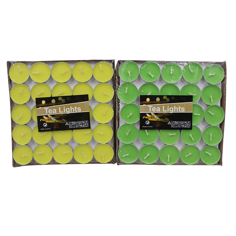 Portable Hot-sale Various Scents Paraffin Wax Tea Light Candle for Date Meditation Aromatherapy Festivals Boil Tea