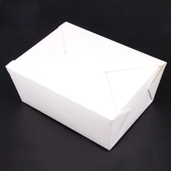 Customized size takeaway fruit salad container cardboard lunch boxes