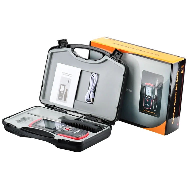 various environments high quality good Wire Air Flow Anemometer  LCD  display Backlight display  Anemometer