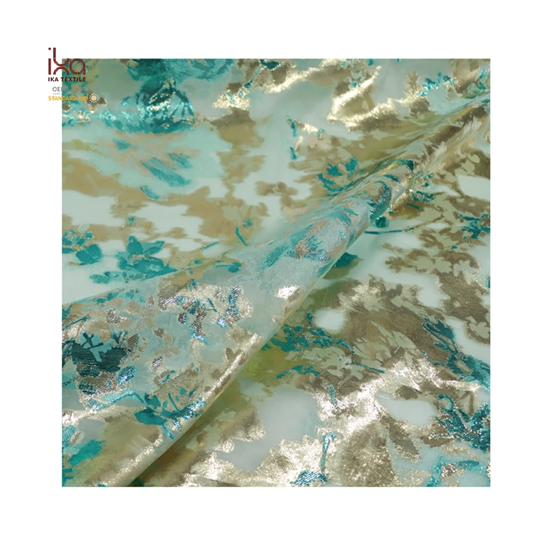 100% Mulberry Silk Chinese Brocade Clothing Organza Fabric for Making Dress Wedding