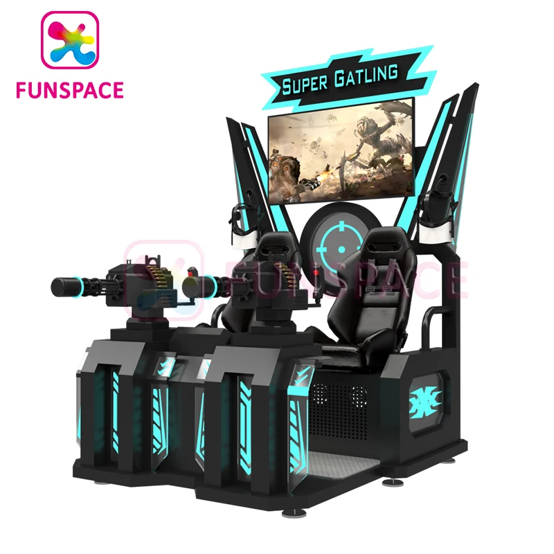Funspaces VR Arcade Game Machine Virtual Reality Arena Gun Game Simulator 9D VR Shooting