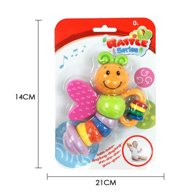 Chinese products wholesale cartoon animal baby activity toy with safety silicone teether rattles toys