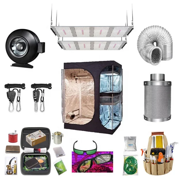 Big Indoor Plant Loft Humidifier Farme Warehouse Reflection Uv Light Sp3000 Roof Indoor Grow Mylar Tent Kit Complete 1000W Led