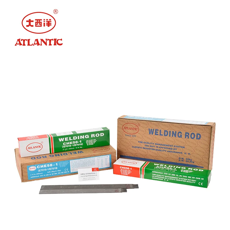 ATLANTIC OEM OBM ODM High Tensile Steels Covered AWS A5.1 CHE58-1 E7018-13.2mm Welding Rod Electrodo E7018