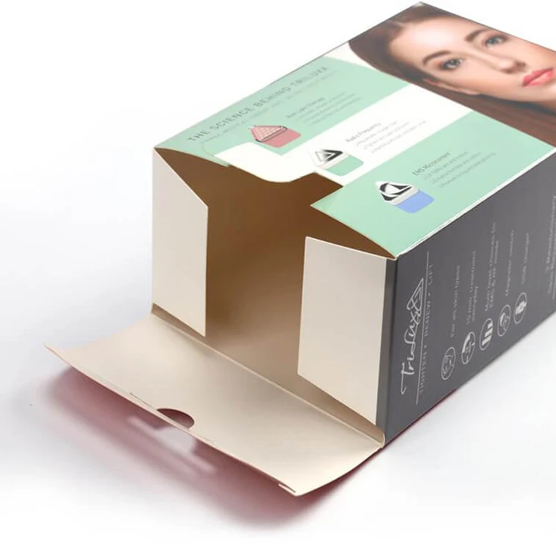 Wholesale custom manufacture cheap price cardboard wig hair packaging box with ear