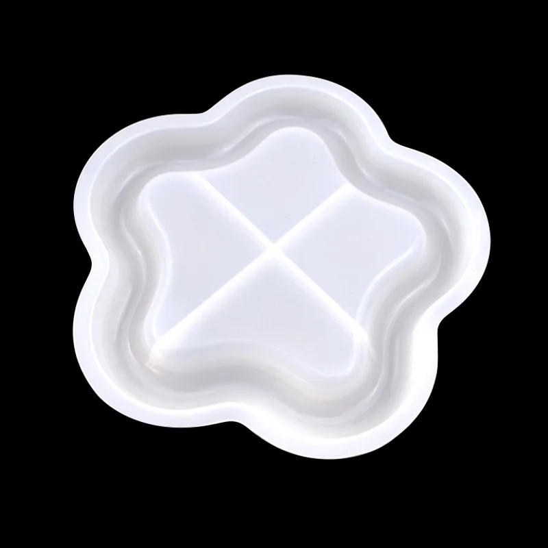 1165 single flower shape cup mat coaster silicone mold epoxy resin mold silicone hand make diy cut mat