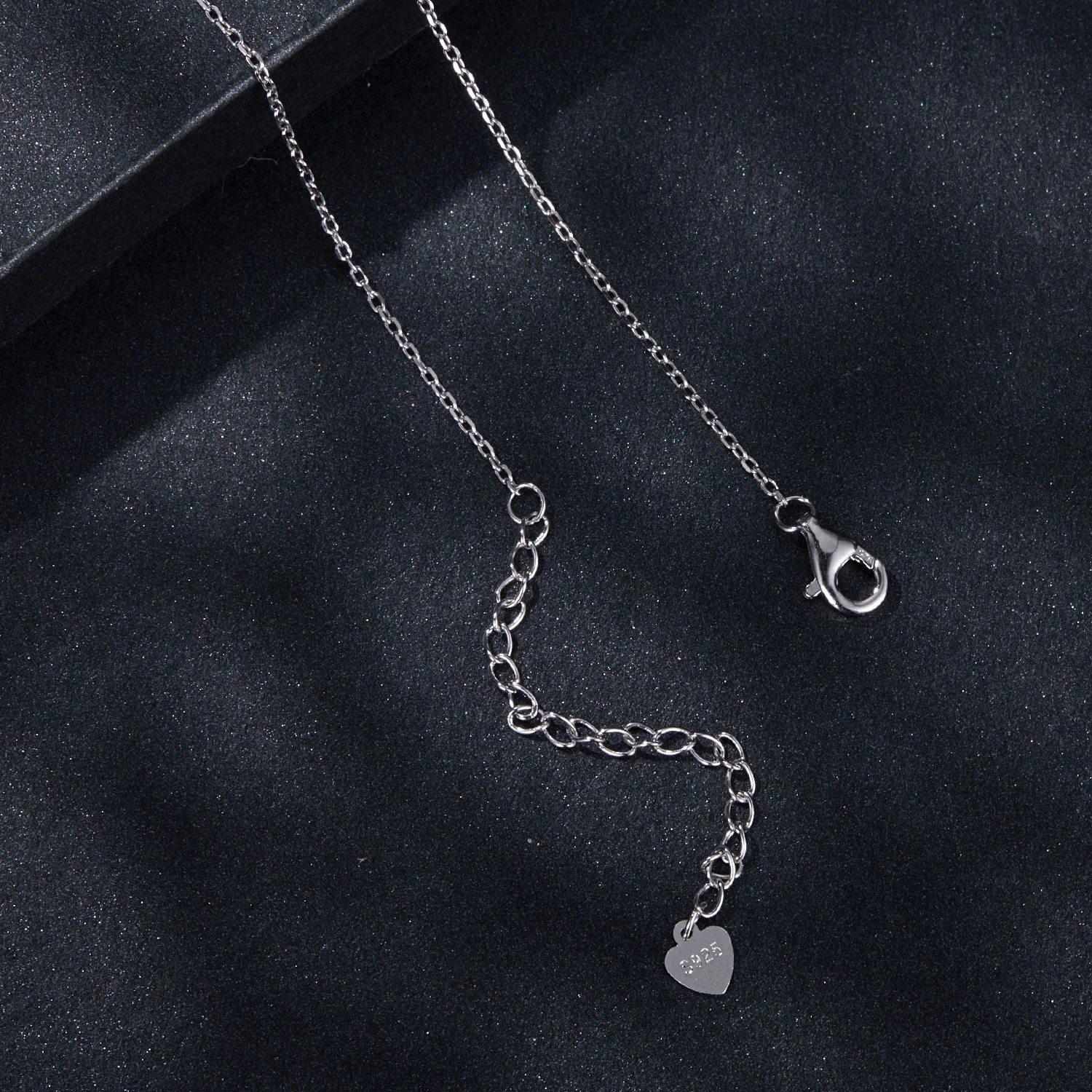 Real D Color 0.5 Carat Moissanite Love Necklace Wedding Romantic Proposal 925 Sterling Silver Heart Shaped Clavicle Chain