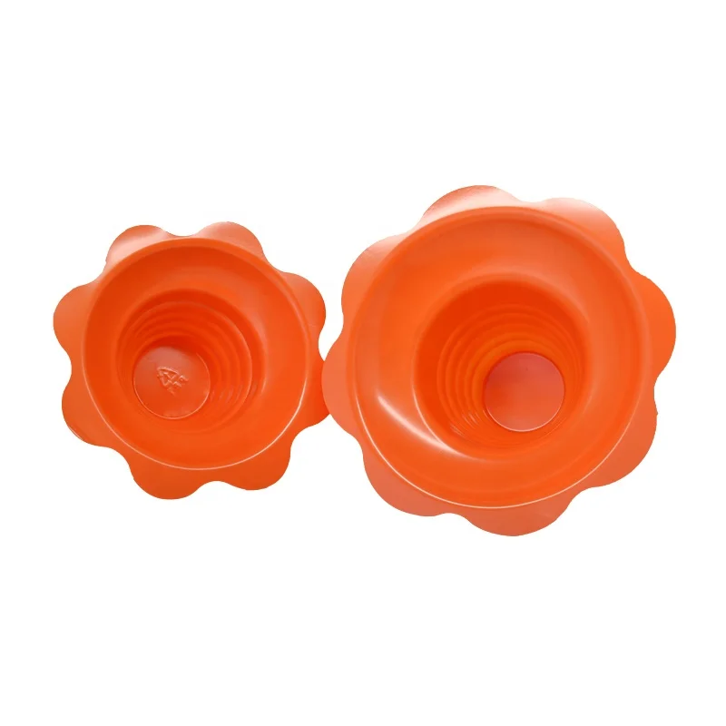 450ml(8oz) Colorful Flower Shaved Ice Cup Fruit Salad Dessert Easy Grip Plastic Cups