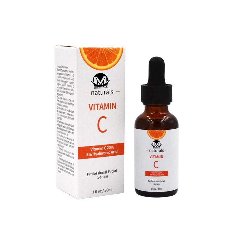 
OEM Factory Private label vitamin c face serum anti aging vitamin c serum with hyaluronic acid 