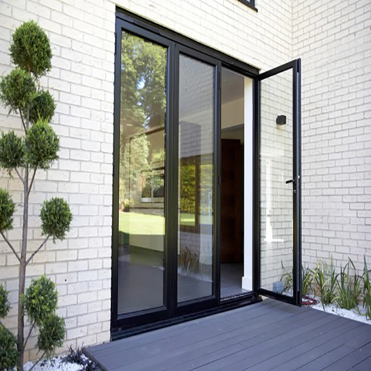 aluminum frosted glass barn door picture double glass panel door