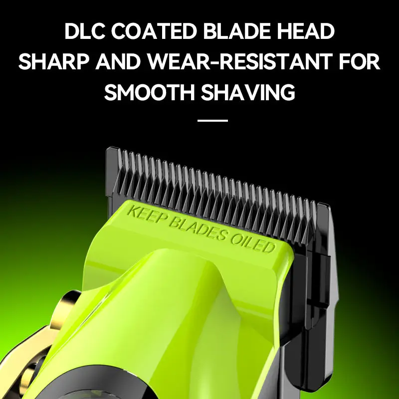 Kemei KM-2035 Hair Clipper Barber Professional Cordless Hair Trimmers 9000 RPM Magnetic Motor Hair Cutting Machine With Base