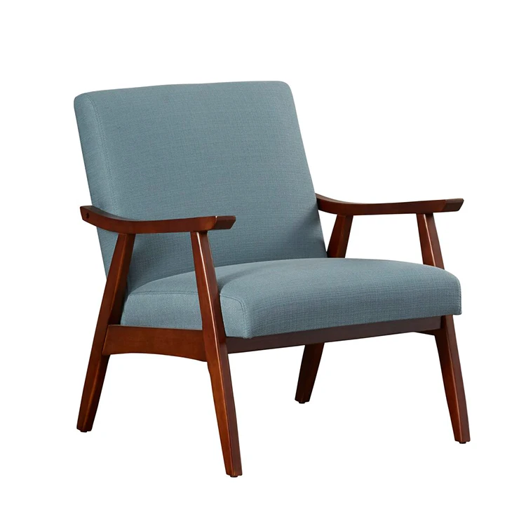 Easy to sell MDF frame living room klein sea color leisure chairs