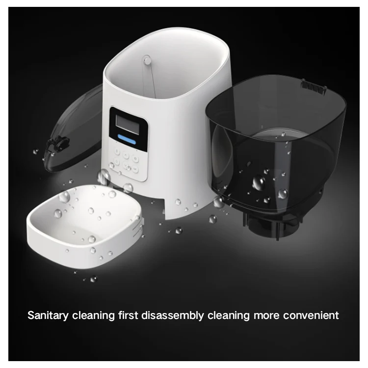 Manufacturer Wifi Microchip Pet Voice Record Automatic Cat Feeder Timing Ration Dog Feeder