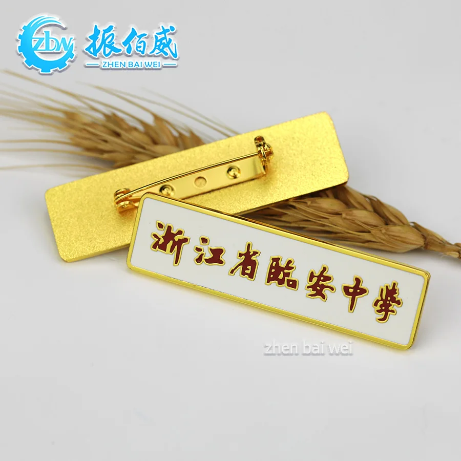 School badge custom metal hard enamel commemorative medal badge brooch badge corporate logo enamel pin custom