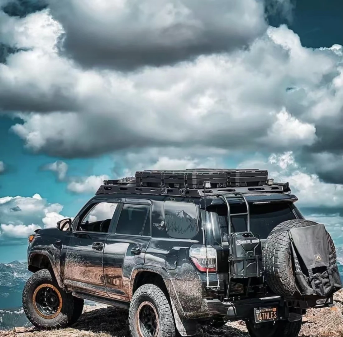 Waterproof SUV Car Trunk Tool BOX Heavy Duty 76L Case Black Plastic Case IP65 Hard Case LLDPE