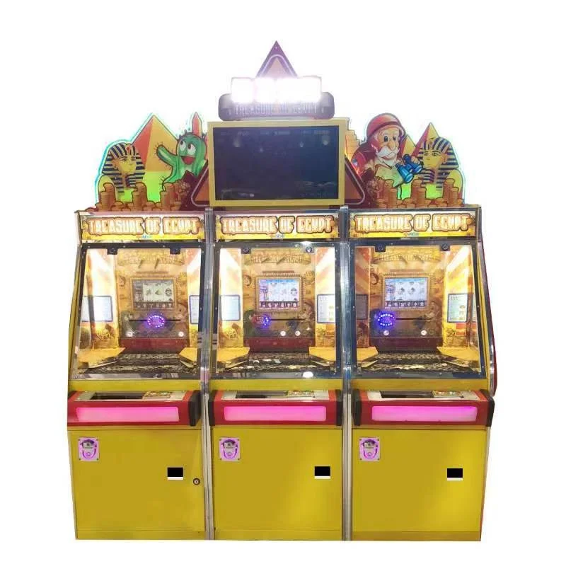 Amusement Coin Operated Arcade Game Machine Treasure of Egypt Lottery Ticket Coin Pusher Game Machine