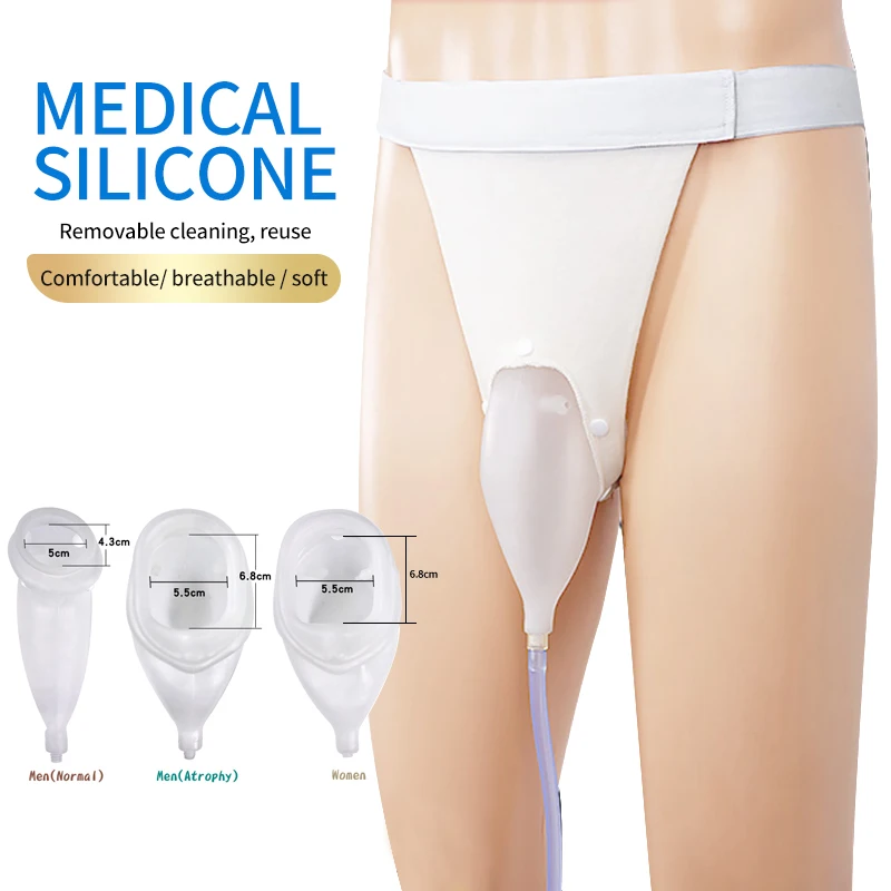 Medical Product Adult 1000ml Urine Bag Collector with Prices Wearable Panty Urine Collector Urine Bag