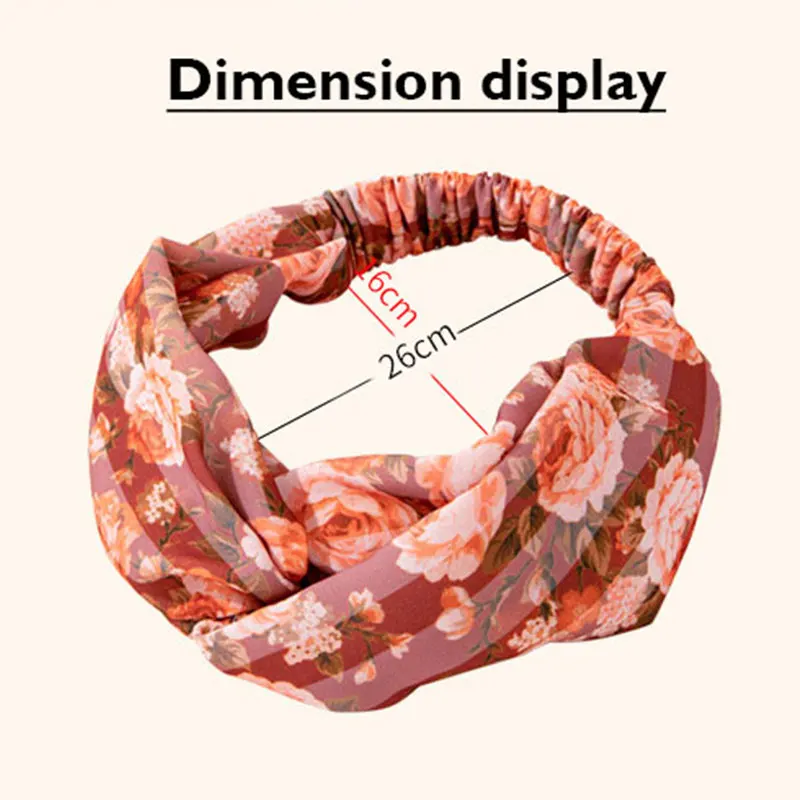 The European and American designer knot with tie-dye girl hairpin   source fabric hair band