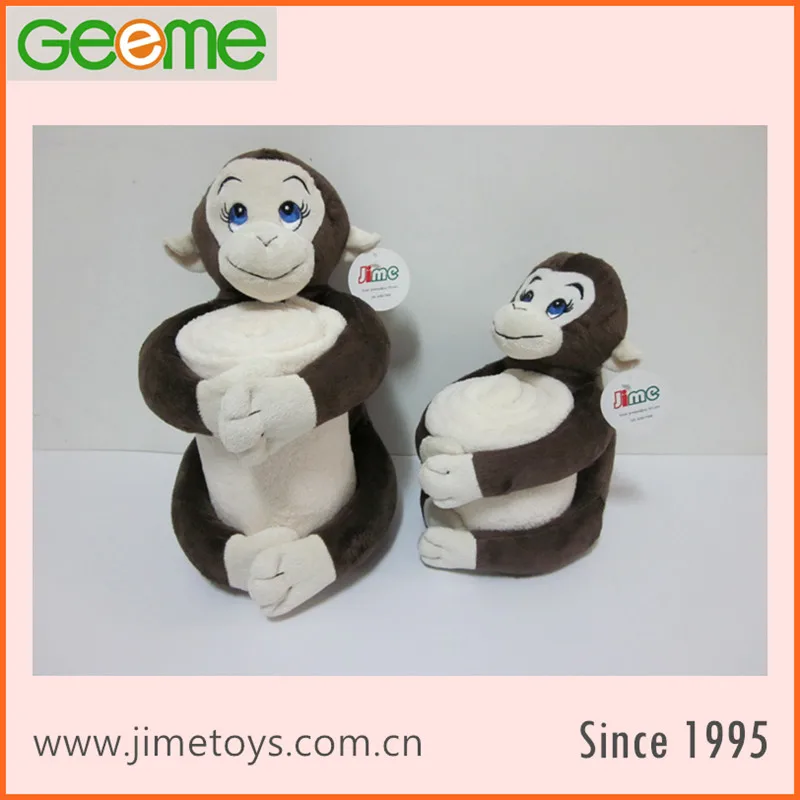 JM8364-1 Children Blanket with  Cute Soft Toy Cow