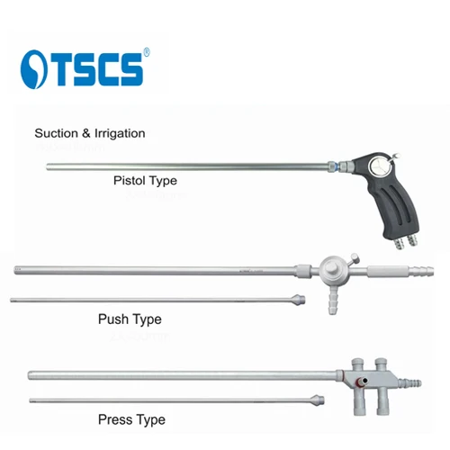 Suction Irrigation tube press type laparoscopic suction irrigation set