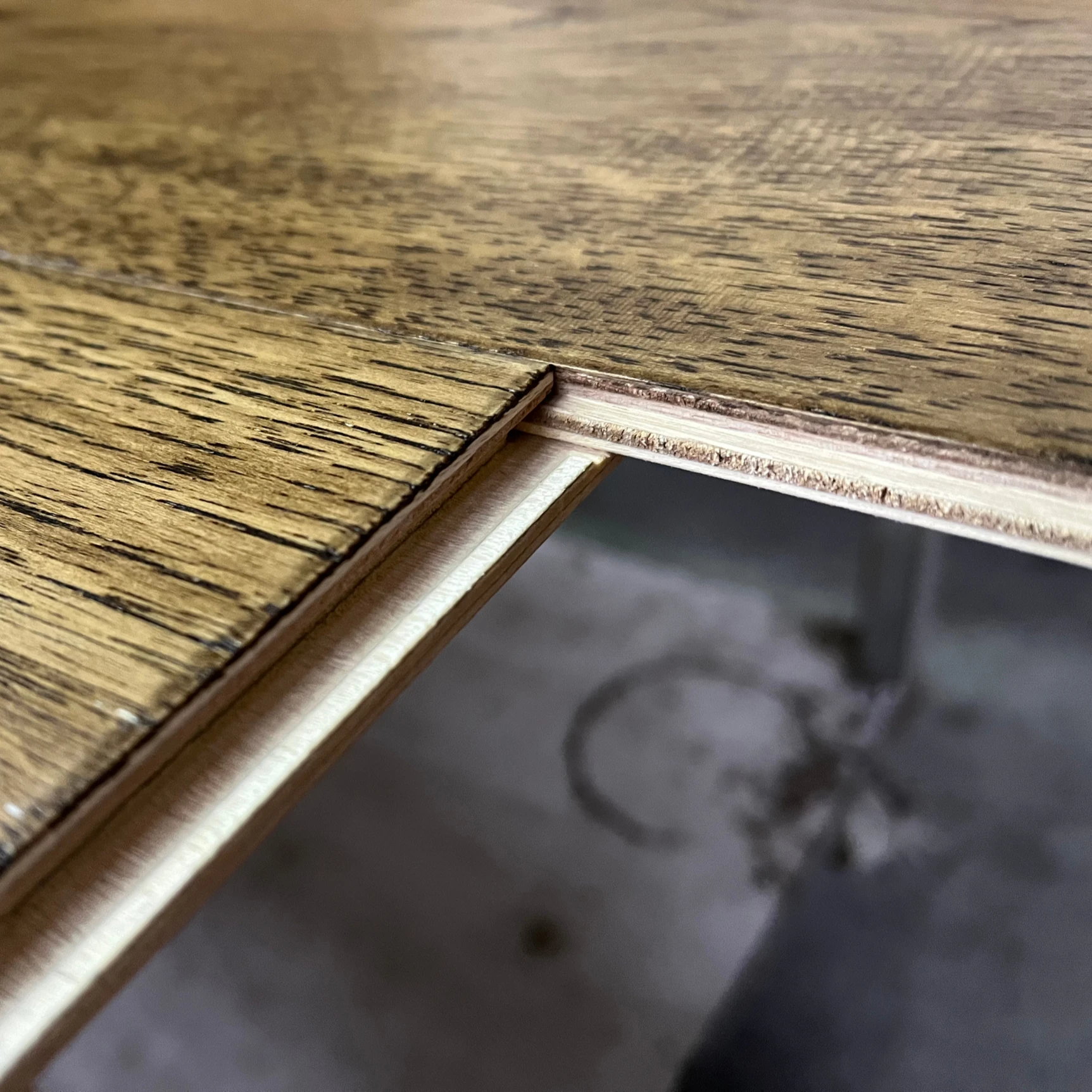 12MM HICKORY LIGHT BROWN ENGINEERED WOOD FLOORING