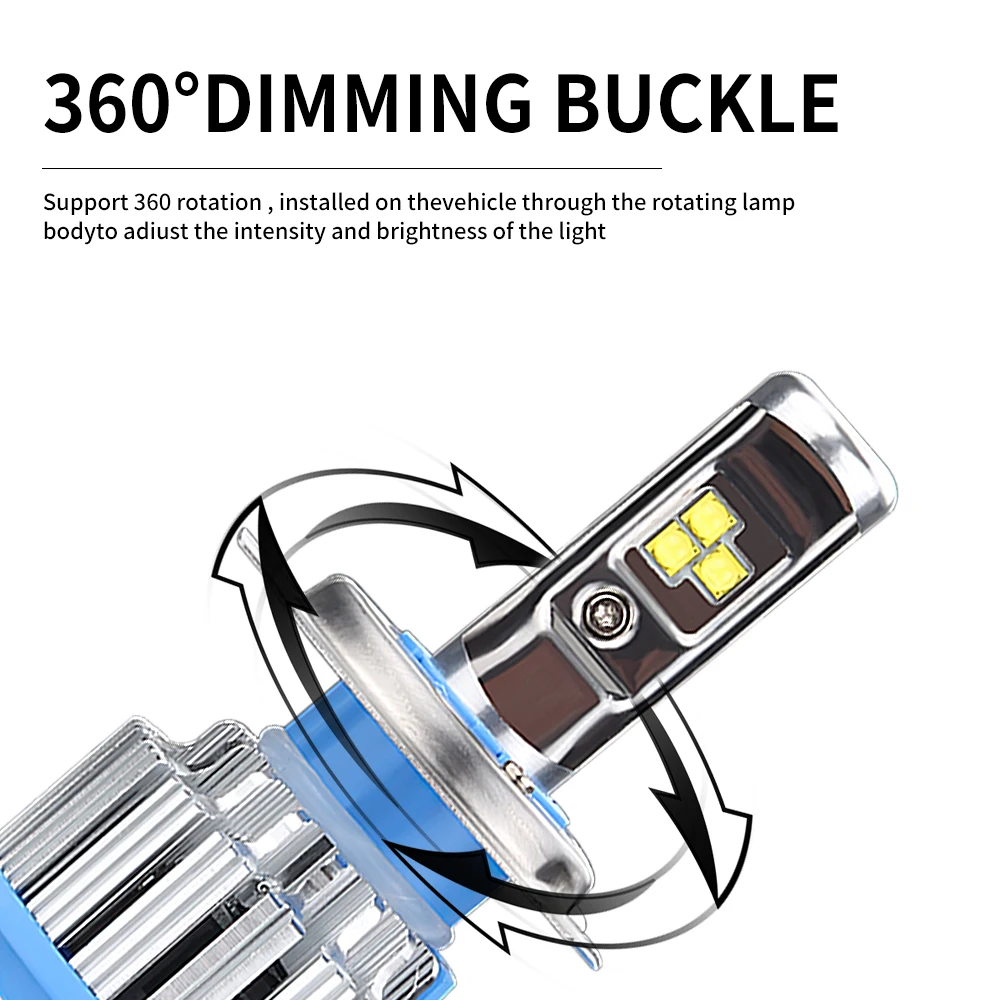 RUTENSE  high power auto lighting system  h11 led headlight laser lens led bulbs T1 auto headlights car lamp on sale