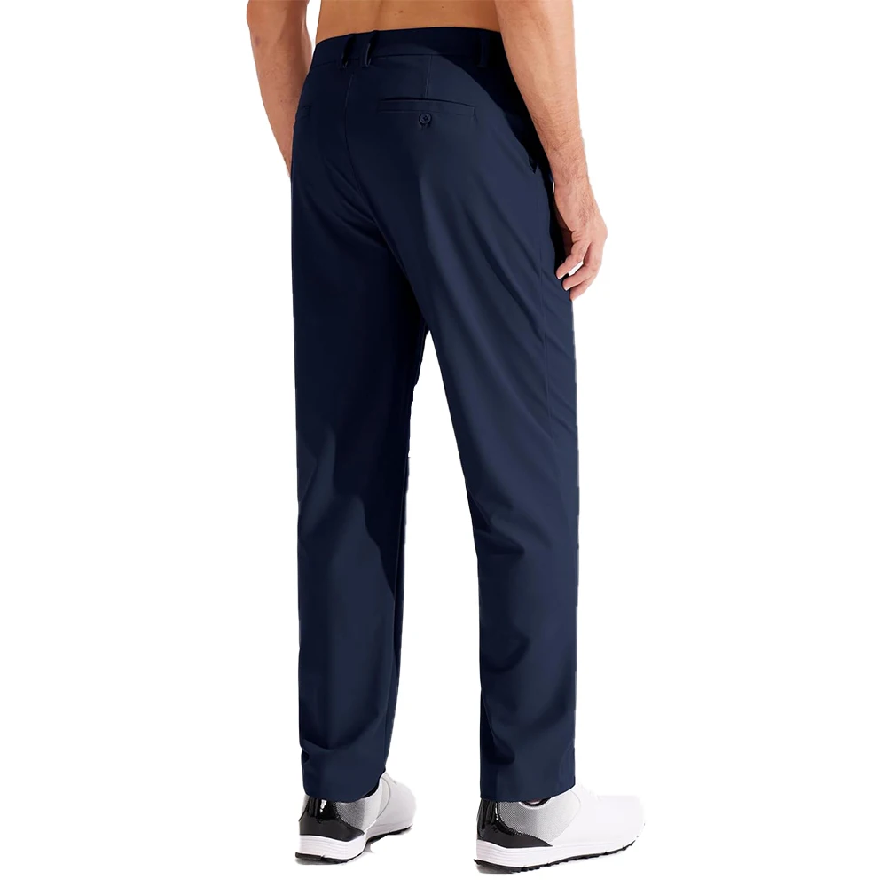 Mens Golf Pants Stretch Work Dress Pants Quick Dry Lightweight Casual Comfy Trousers with Pockets