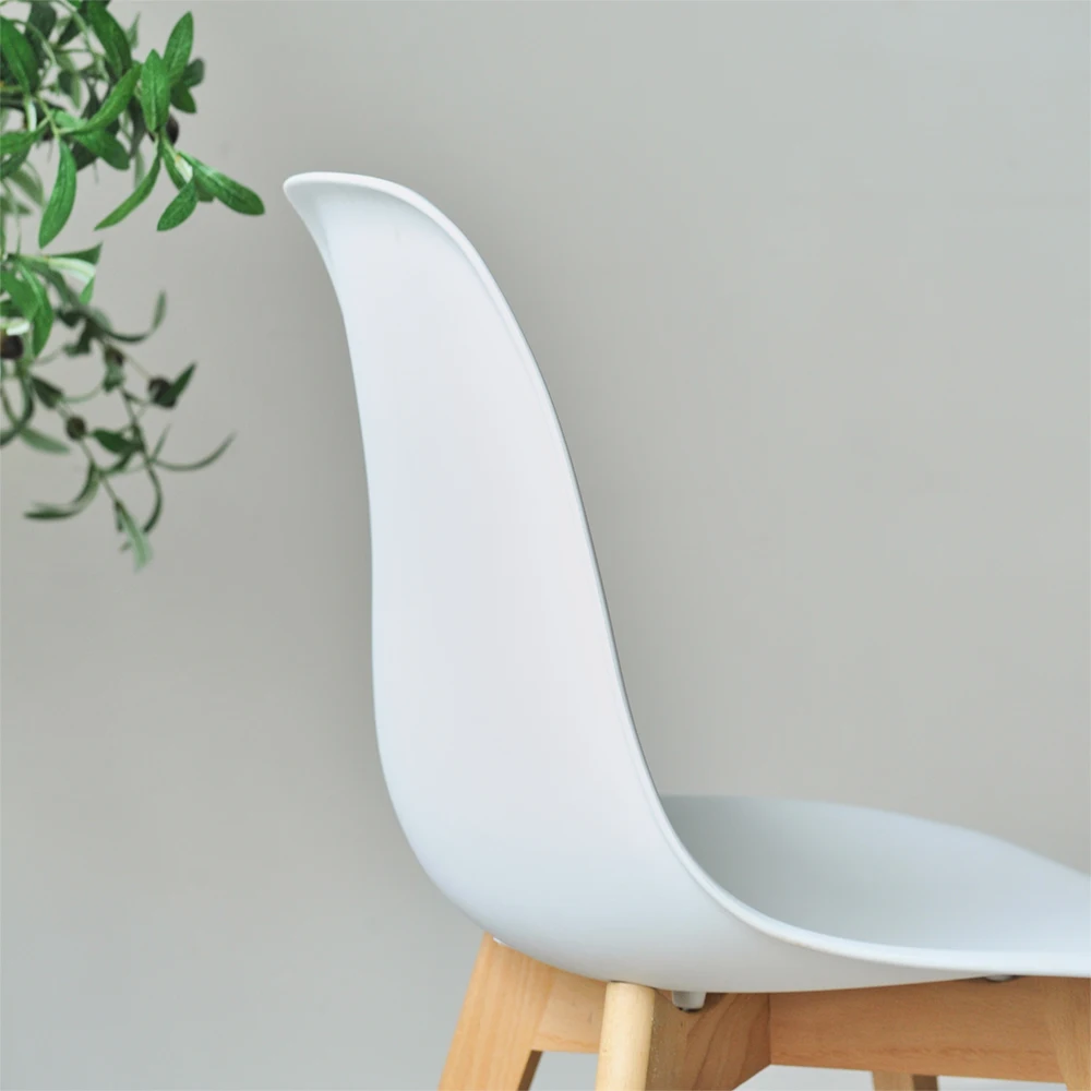 Factory Wholesale Price White Pp Plastic Chair Stackable Silla Plstico Comedor Plastic Chairs Commerical Restaurant Dining Chair