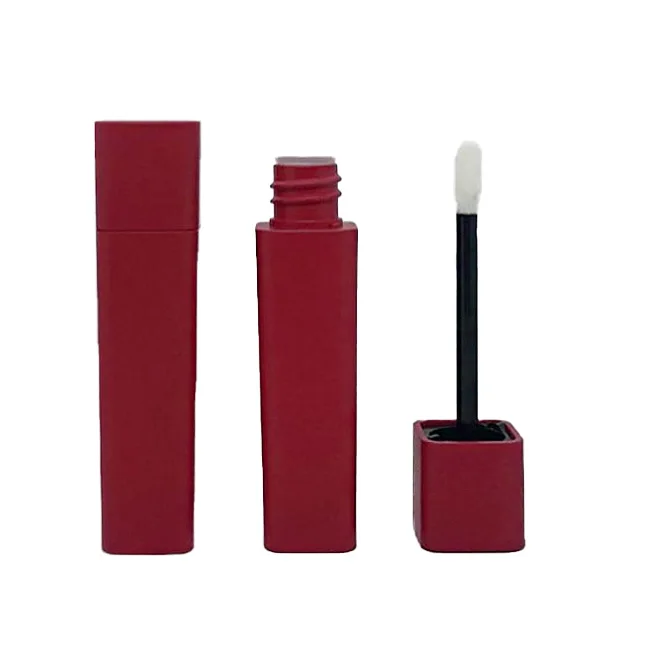 Cosfinity wholesale pink flower lipgloss square 3ml 5ml 10ml containers tubes luxury custom logo bulk private label