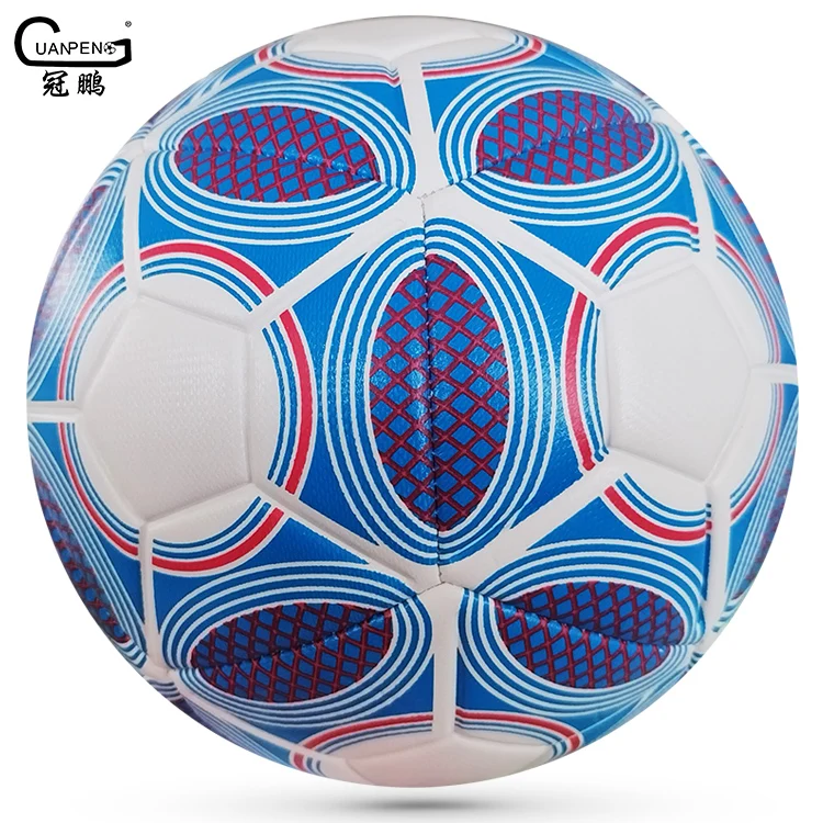 Good Performance Official Size 5 Eco-Friendly PU Leather Soccer Ball with Custom Logo Printed Football Sport Balls