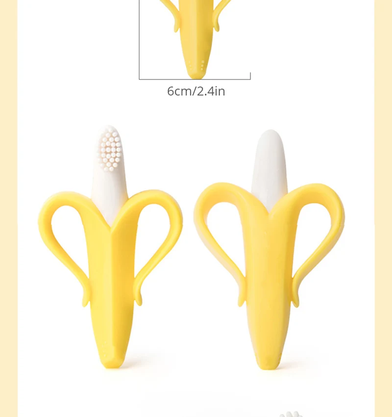  Guaranteed Stylish Portable Safe Training Toothbrush Non-toxic Silicone