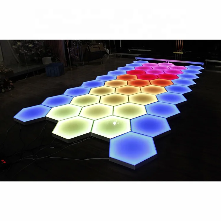 LK20190911-9 Hexagon LED 3D dance floor wedding party favors