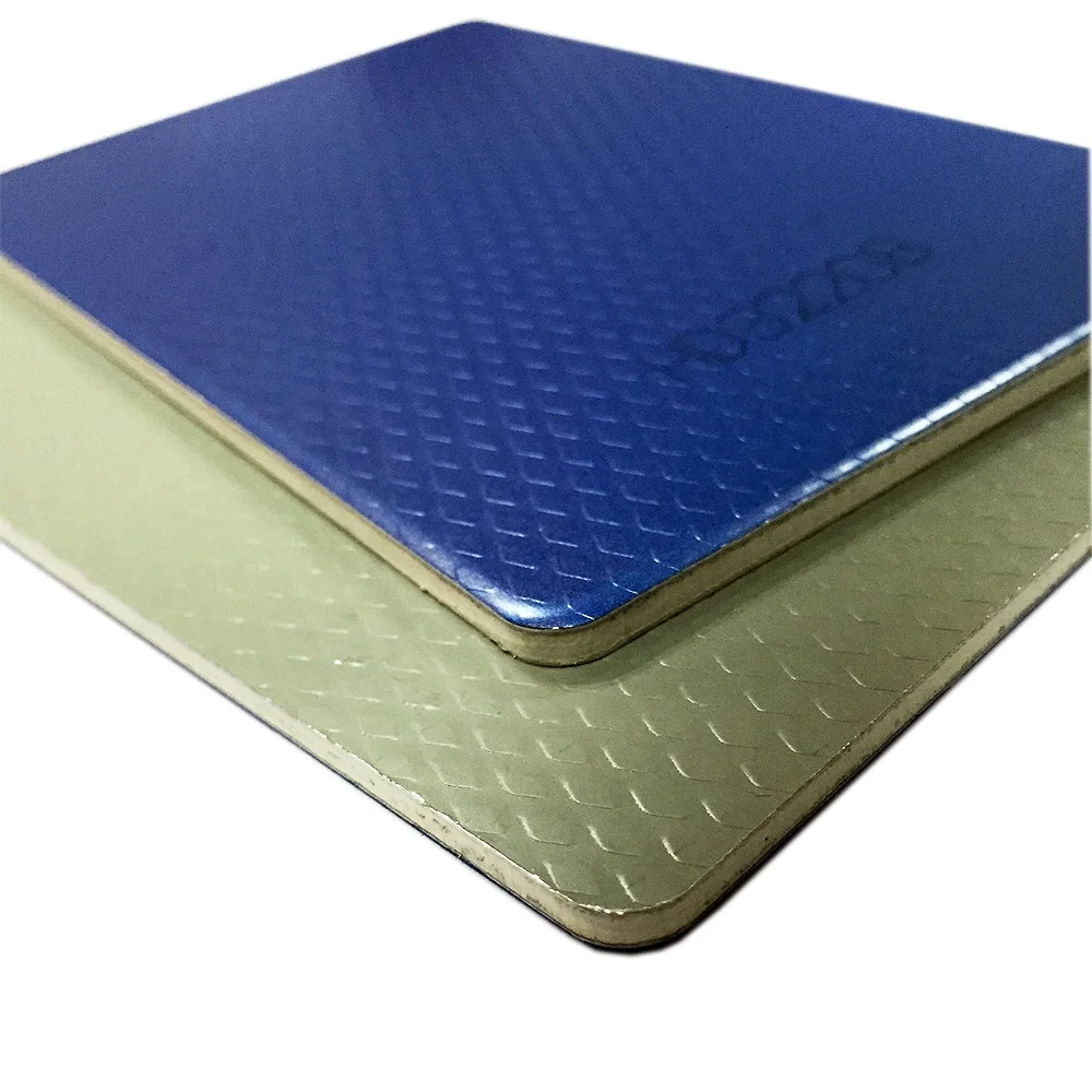 Modern Design Emboss Aluminum Composite Panel PE PVDF Coating 3mm Thick Fireproof Anti-Static Interior Exterior Hotel Decoration