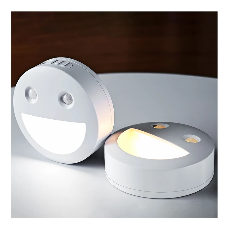 LED Dormitory Bedside toilet smart small Night Light get up Lamp Use AAA Battery Emergency Indoor Decorative Magnetic wall Light