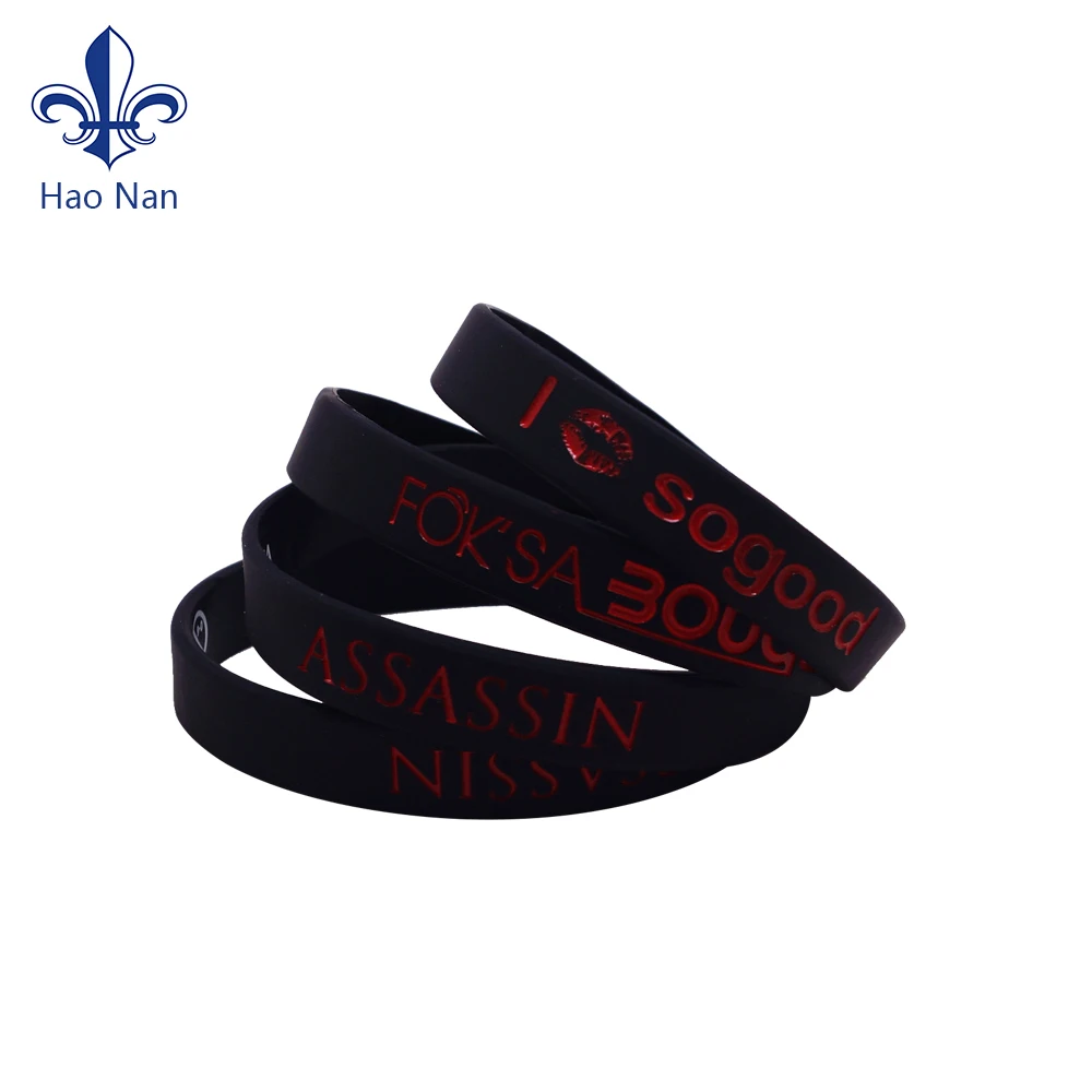 Factory Wholesale Custom Soft Rubber Bracelet Safety Silicone Sports Bracelet Logo Custom Bracelet Wristband