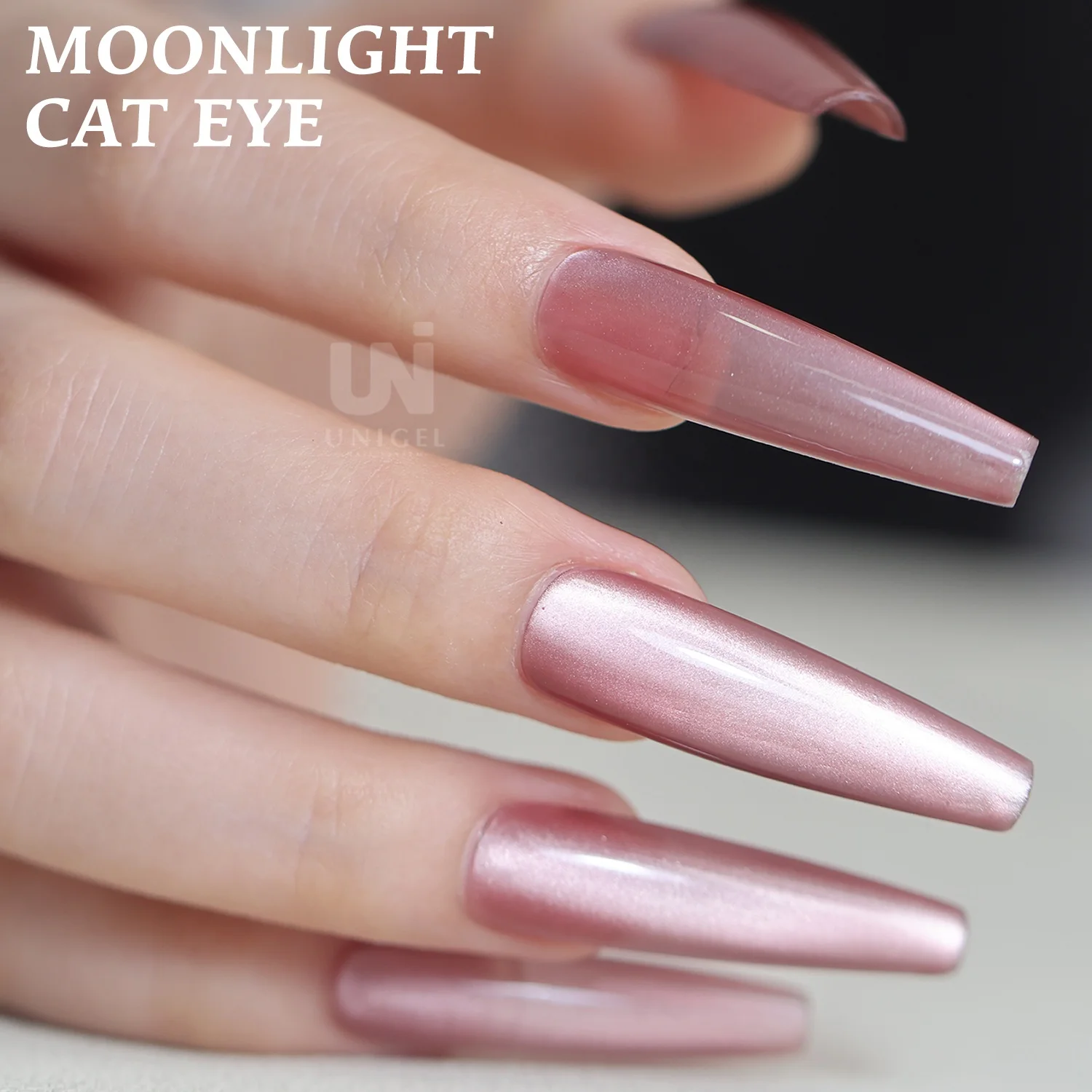 Unigel OEM/ODM Reflective Sparkle Shimmer Magnetic Moonlight Cat Eye Gel Polish for Nail Vendors