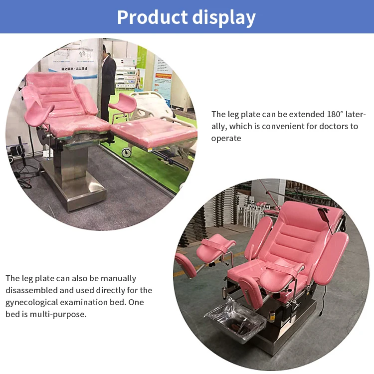 Gynecological electric examination bed foldable Electric Gynaecology delivery Bed Examination Tables
